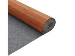 Wakil Alfombra rectangular bambú marrón 80x100 cm