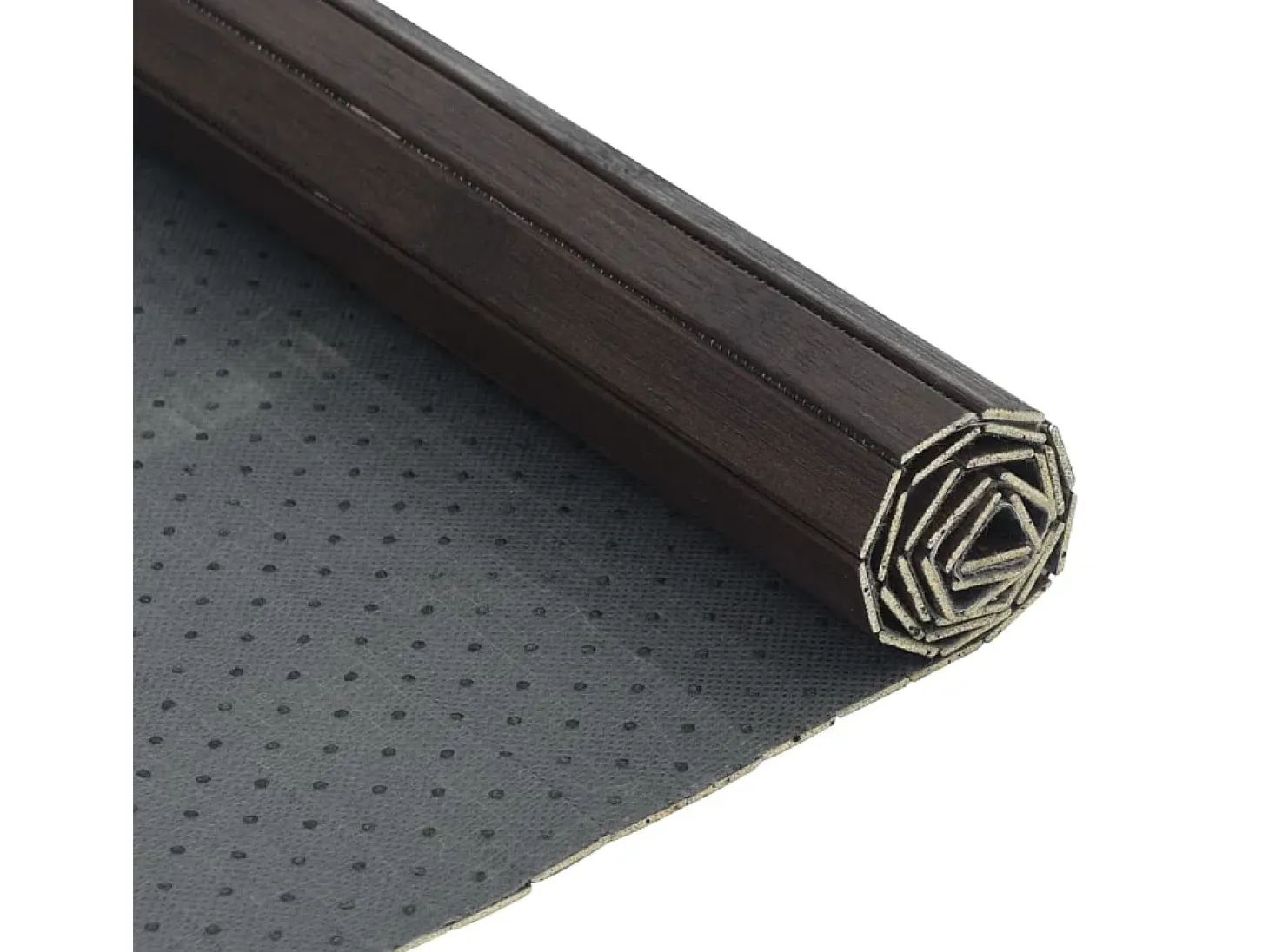 Wakil Alfombra rectangular bambú marrón oscuro 60x300 cm