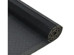 Wakil Alfombra rectangular bambú negro 70x200 cm