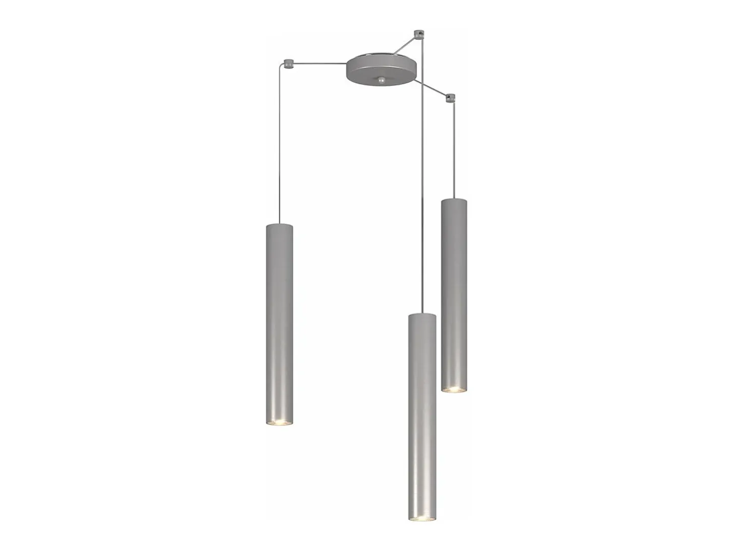 Xena Sospensione 3 Luci Spostabile Alluminio Con Cavo Cm.250