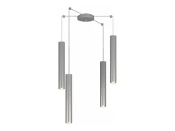 Xena Sospensione 4 Luci Spostabile Alluminio Con Cavo Cm.250