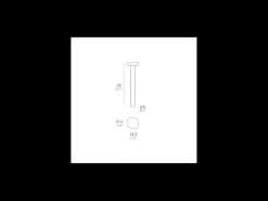Zafferano Ciottolo - Baliza LED de exterior IP54 7W 3000K diseño moderno en aluminio para jardines y caminos - 50 cm Gris Oscuro