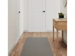Zev Alfombra de pasillo gris 60x180 cm